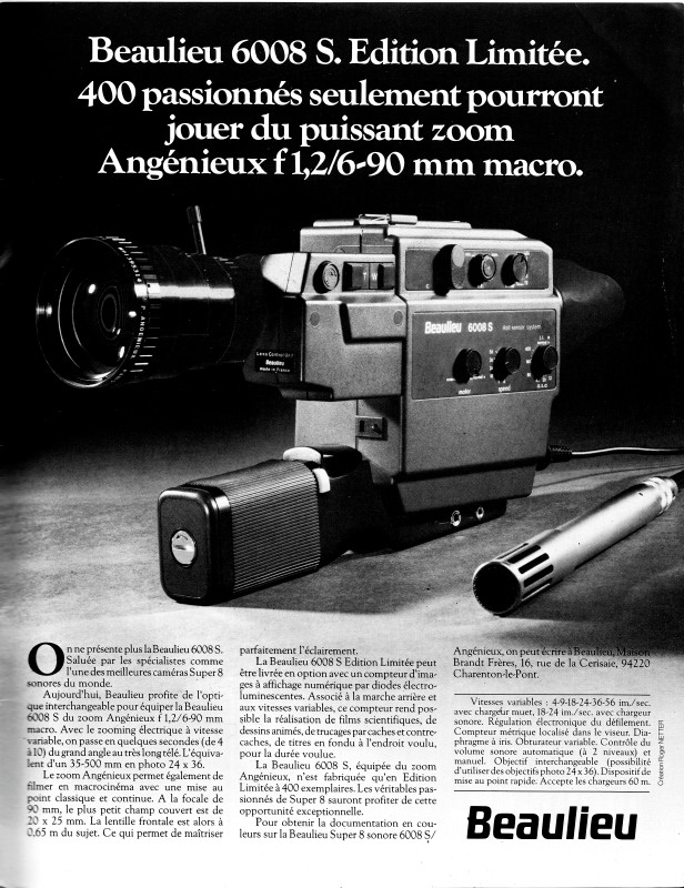 Caméra Beaulieu 8mm Avec Notice – En état De Marche – Occasion