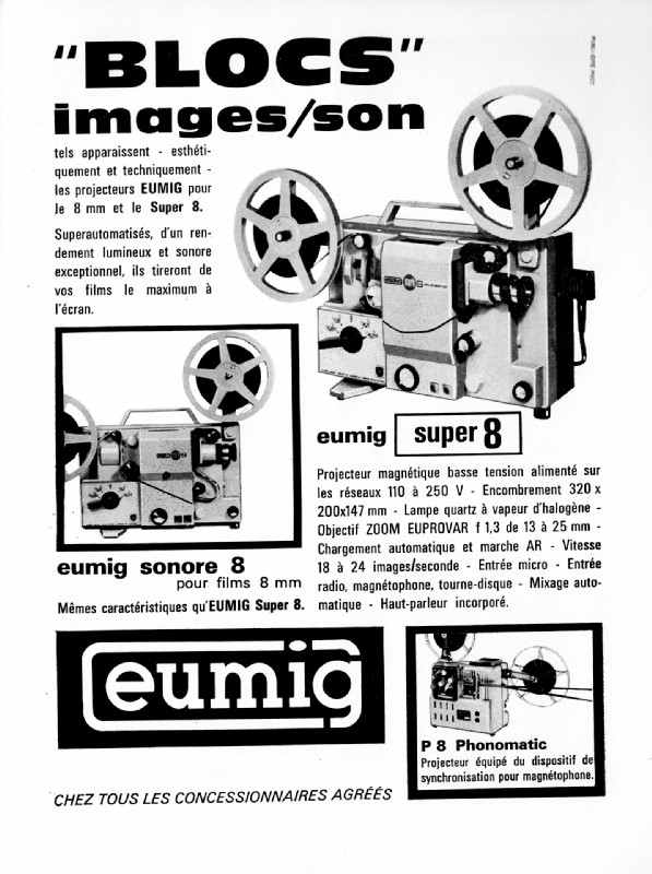 Eumig Super 8 Objectif Vario-Eupronet 1,3/15-30 pour Projecteur de Cinéma Eumig Mark 