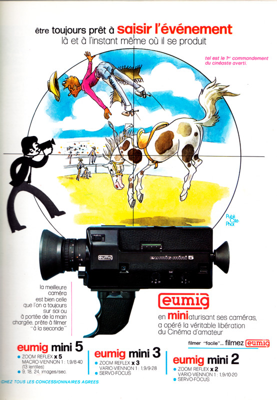 Caméra Super 8 EUMIG S3 ZOOM - Projecteur Argentique Vintage - Occasion