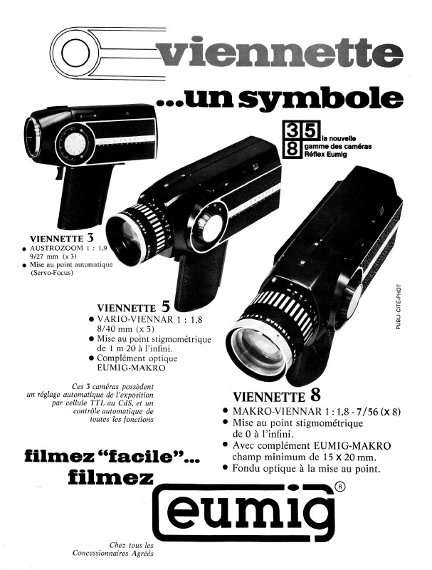 Eumig ANCIENNE CAMERA SUPER 8 EUMIG VIENNETTE 5 