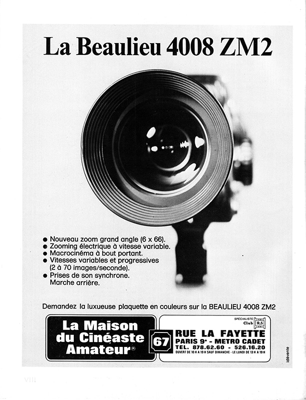 A Beaulieu 4008 Super 8 Motion Picture Camera | #4648485155