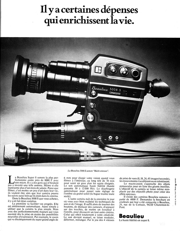CAMERA BEAULIEU 3 OBJECTIFS ET SACOCHE