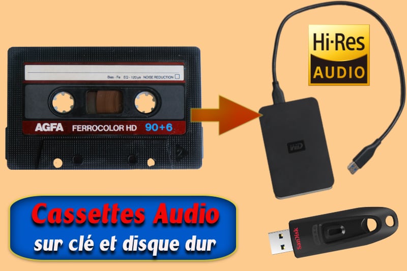Numérisation de cassette audio en Hi-Res 192kHz 32 bits