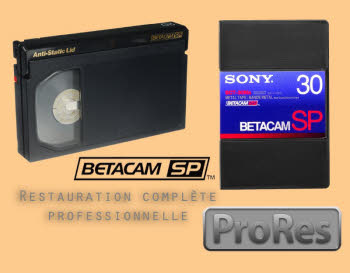 Numérisation de cassettes videos Betacam SP sur disque dur