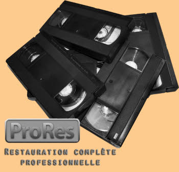 Cassette VHS restaurée en Prores
