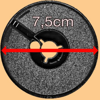 Bobine Super 8/8mm de 7,5 cm diamètre