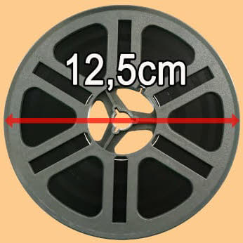 Bobine Super 8/8mm de Diamètre 12,5cm