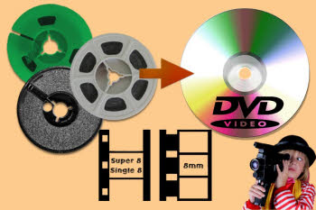 Numérisation de film Super 8 et 8mm sur DVD