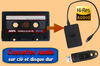Numérisation de cassette audio en Hi-Res 192kHz 32 bits