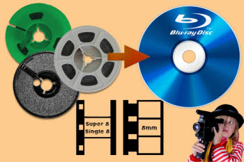 Numérisation de bobine Super 8 et 8mm sur Blu-ray Disc