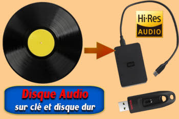 Disque Audio vinyle, microsillon, laque en Hi-Res Audio