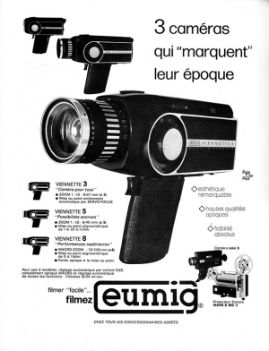 eumig 3 cameras qui marquent