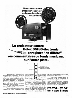 projecteur sonore bolex sm80 electronic