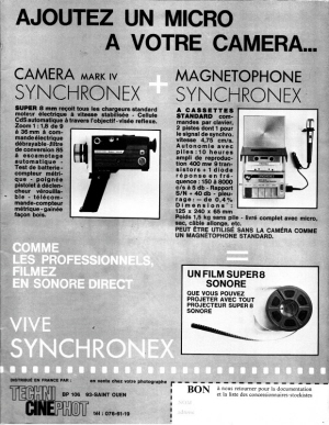 synchronex marx iv et magnetophone